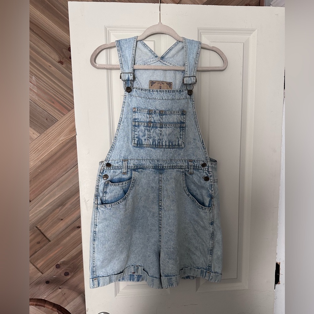 80’s weathervane jean’s light washed shortalls size medium